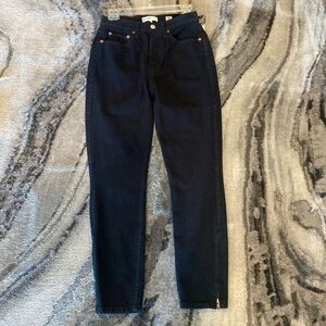 Re/Done Originals black High Rise Ankle Zip  size26